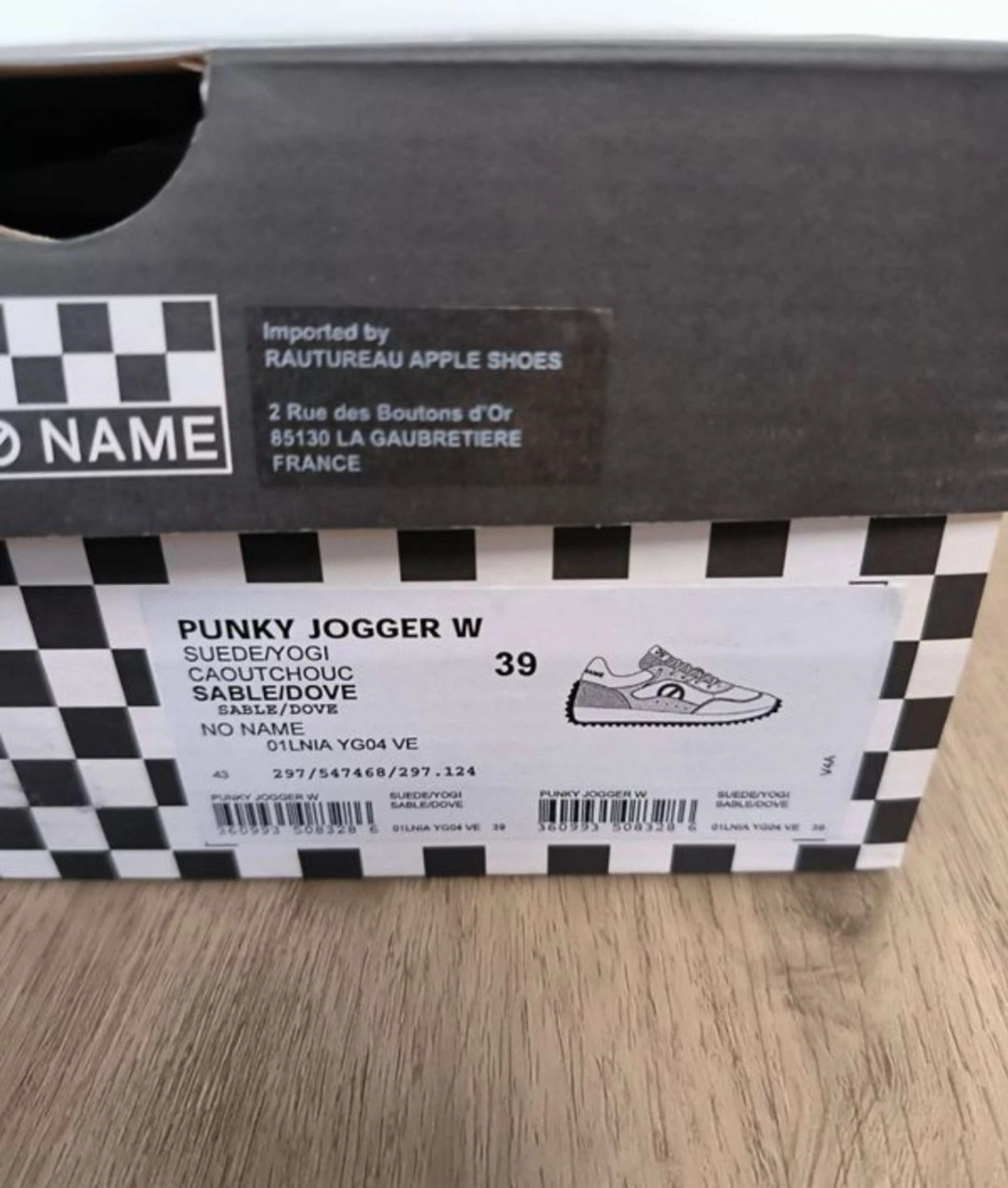 Women's No Name brand Punky jogger sneaker size 39 beige sand gray silver comfort and lightweight – photo 6